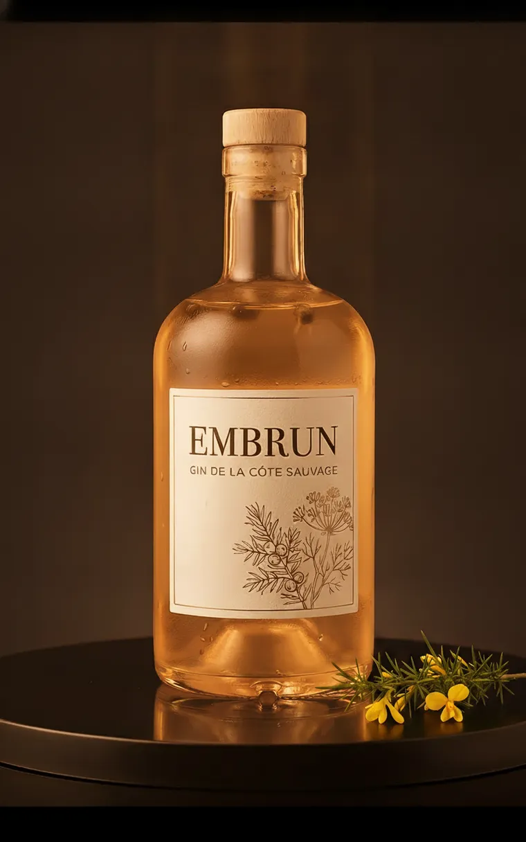 Bouteille EMBRUN cuvée Lande, gin floral · rond · doux
